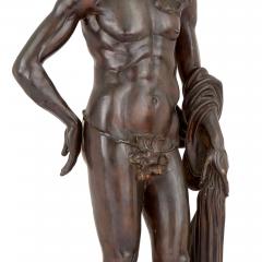 Emile Louis Picault Very large French patinated bronze figural sculpture of Apollo after Picault - 4330158