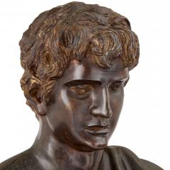 Emile Louis Picault Very large French patinated bronze figural sculpture of Apollo after Picault - 4330160