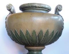Emile Muller Massive Pair of French Glazed Earthenware Urns signed Emile Muller Paris - 1613096