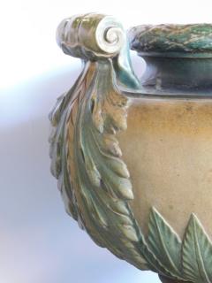 Emile Muller Massive Pair of French Glazed Earthenware Urns signed Emile Muller Paris - 1613105