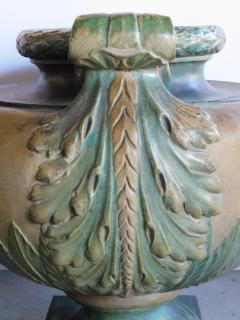 Emile Muller Massive Pair of French Glazed Earthenware Urns signed Emile Muller Paris - 1613107