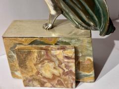 Emile Phillippe Art Deco French Sculptor Phillippe Draped Woman for Ovington Shop New York - 3794586