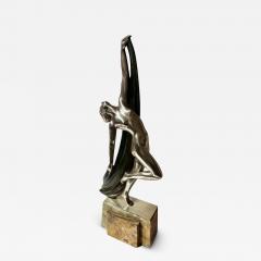 Emile Phillippe Art Deco French Sculptor Phillippe Draped Woman for Ovington Shop New York - 3796187