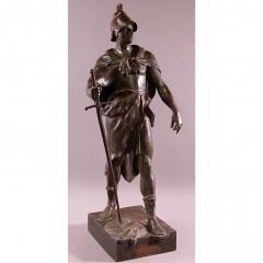 Emile Picault Huge Antique French Bronze Roman Soldier Sculpture by Picault - 3289663