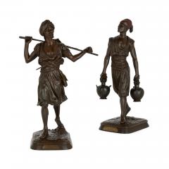Emile Pinedo A pair of large Orientalist bronze figures by Emile Pinedo and Marcel Debut - 4417229
