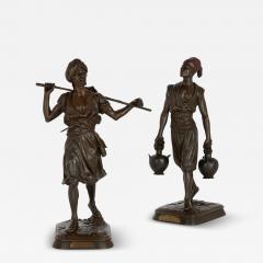 Emile Pinedo A pair of large Orientalist bronze figures by Emile Pinedo and Marcel Debut - 4419437