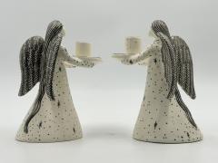 Emilia Castillo Emilia Castillo Angelical Silver Porcelain Candleholders Mexico 1996 - 4734703