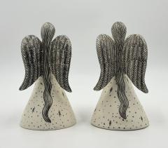 Emilia Castillo Emilia Castillo Angelical Silver Porcelain Candleholders Mexico 1996 - 4734704