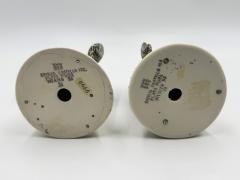 Emilia Castillo Emilia Castillo Angelical Silver Porcelain Candleholders Mexico 1996 - 4734705