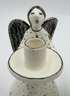 Emilia Castillo Emilia Castillo Angelical Silver Porcelain Candleholders Mexico 1996 - 4734710