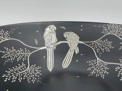 Emilia Castillo Emilia Castillo Black Porcelain Bowl with Pure Silver Inlay Mexico 1997 - 4220372