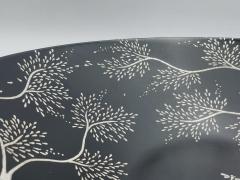 Emilia Castillo Emilia Castillo Black Porcelain Bowl with Pure Silver Inlay Mexico 1997 - 4220373