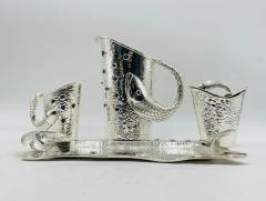 Emilia Castillo Emilia Castillo Five Piece Fish Tea or Coffee Set Mexican Modern Silversmithing - 4727498