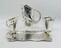 Emilia Castillo Emilia Castillo Five Piece Fish Tea or Coffee Set Mexican Modern Silversmithing - 4727499