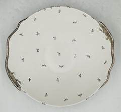 Emilia Castillo Emilia Castillo Large Porcelain Pure Silver Bowl with Lizards and Dragonflies - 4366318