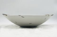 Emilia Castillo Emilia Castillo Large Porcelain Pure Silver Bowl with Lizards and Dragonflies - 4366321