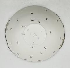 Emilia Castillo Emilia Castillo Large Porcelain Pure Silver Bowl with Lizards and Dragonflies - 4366323