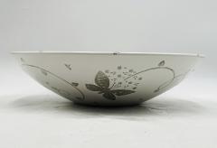 Emilia Castillo Emilia Castillo Large Porcelain Pure Silver Butterfly Bowl Taxco Mexico - 4366350