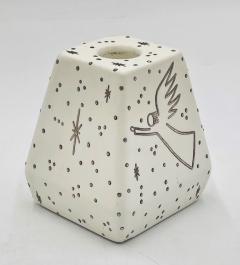 Emilia Castillo Emilia Castillo Porcelain Pure Silver Angelic Candle Holder Mexican Design - 4727369