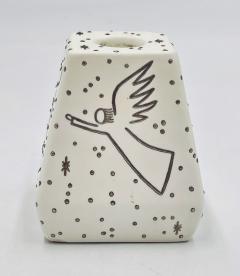 Emilia Castillo Emilia Castillo Porcelain Pure Silver Angelic Candle Holder Mexican Design - 4727370