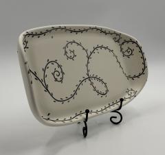 Emilia Castillo Emilia Castillo Porcelain Pure Silver Serving Platter Mexican Modernism - 4734652