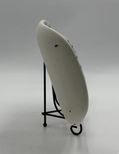 Emilia Castillo Emilia Castillo Porcelain Pure Silver Serving Platter Mexican Modernism - 4734653
