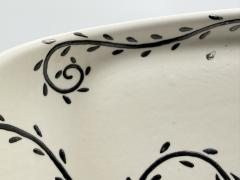 Emilia Castillo Emilia Castillo Porcelain Pure Silver Serving Platter Mexican Modernism - 4734657