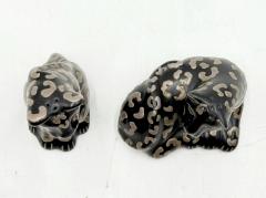 Emilia Castillo Emilia Castillo Porcelain Pure Silver Table Sculptures Salt Pepper Shakers - 4712753