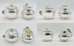 Emilia Castillo Emilia Castillo Silver Plated Malachite Tea Service Set Mexican Modernism - 4727490