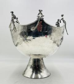 Emilia Castillo Emilia Castillo Silver Plated Monkey Punch Bowl Mexican Modernism - 4712542