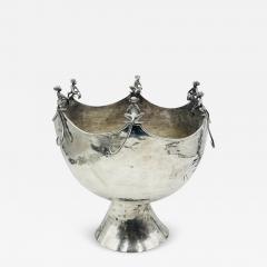 Emilia Castillo Emilia Castillo Silver Plated Monkey Punch Bowl Mexican Modernism - 4714140
