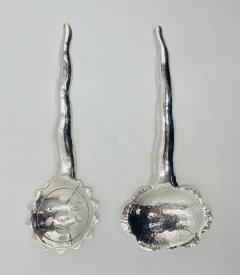 Emilia Castillo Emilia Castillo Sun Cloud Serving Utensils Hand Signed Mexican Modern Design - 4723583