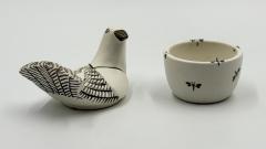 Emilia Castillo Emilia Castillo Taxco Porcelain Pure Silver Dove Jewelry Box Mexican Modern - 4734646