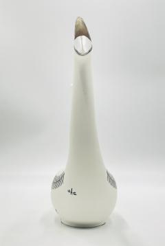 Emilia Castillo Emilia Castillo Taxco Porcelain Sterling Silver Swan Teapot Signed Numbered - 4722413