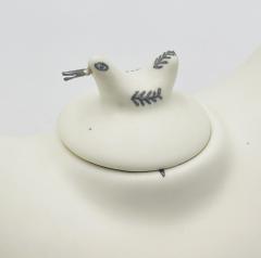 Emilia Castillo Emilia Castillo Taxco Porcelain Sterling Silver Swan Teapot Signed Numbered - 4722416