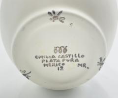 Emilia Castillo Emilia Castillo Taxco Porcelain Sterling Silver Swan Teapot Signed Numbered - 4722417