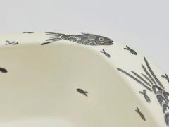 Emilia Castillo Emilia Castillo Vintage Porcelain Pure Silver Serving Bowl Mexican Modern - 4727306