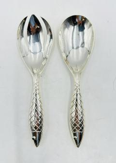 Emilia Castillo Emilia Castillo for Los Castillo Taxco Silver Plate Fish Salad Serving Set - 4714343