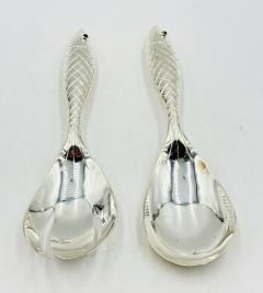 Emilia Castillo Emilia Castillo for Los Castillo Taxco Silver Plate Fish Salad Serving Set - 4714344