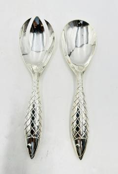 Emilia Castillo Emilia Castillo for Los Castillo Taxco Silver Plate Fish Salad Serving Set - 4714345