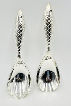 Emilia Castillo Emilia Castillo for Los Castillo Taxco Silver Plate Fish Salad Serving Set - 4714346