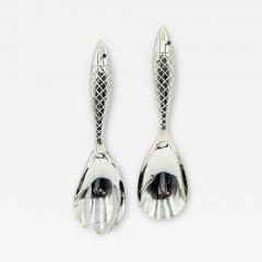 Emilia Castillo Emilia Castillo for Los Castillo Taxco Silver Plate Fish Salad Serving Set - 4716783