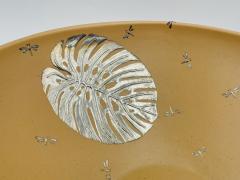 Emilia Castillo Large Porcelain Pure Silver Monstera Leaf Bowl Taxco Mexico - 4366345
