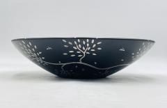 Emilia Castillo Large Serving Decorative Bowl in Pure Silver Porcelain by Emilia Castillo - 4129013