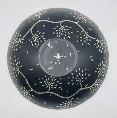 Emilia Castillo Large Serving Decorative Bowl in Pure Silver Porcelain by Emilia Castillo - 4129017