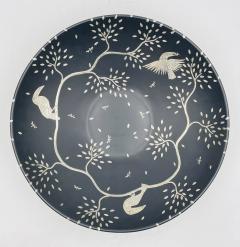 Emilia Castillo Large Serving Decorative Bowl in Pure Silver Porcelain by Emilia Castillo - 4129019