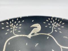 Emilia Castillo Large Serving Decorative Bowl in Pure Silver Porcelain by Emilia Castillo - 4129020