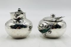 Emilia Castillo Malachite Lizard Creamer Sugar Set by Emilia Castillo for Los Castillo Mexico - 4714188