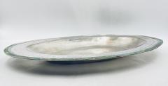 Emilia Castillo Massive Emilia Castillo Silver Plate Malachite Taxco Serving Bowl Hand Signed - 4712739