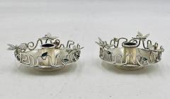 Emilia Castillo Pair of Silver Plated Candle Holders by Emilia Castillo Mexican Modernism - 4727510